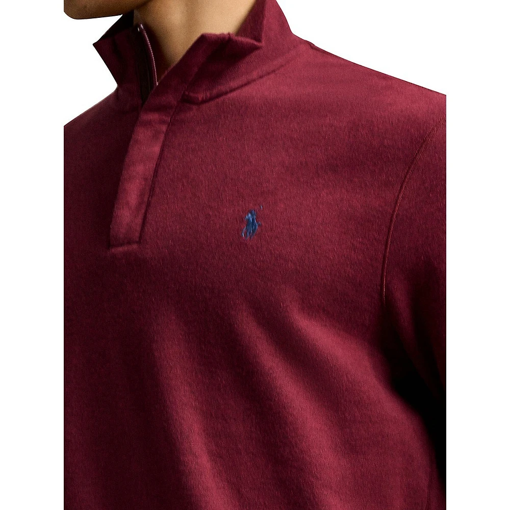 Luxury Jersey Quarter-Zip Pullover