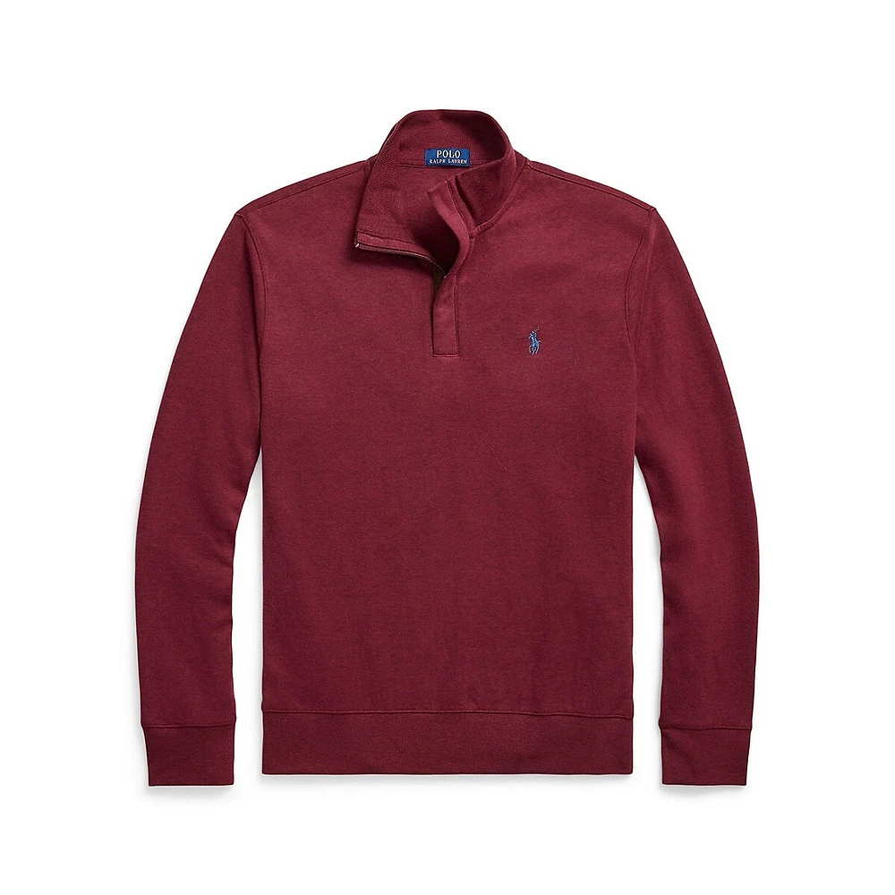 Luxury Jersey Quarter-Zip Pullover