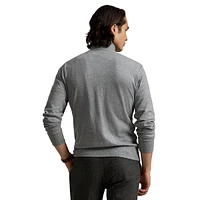 Luxury Jersey Quarter-Zip Pullover