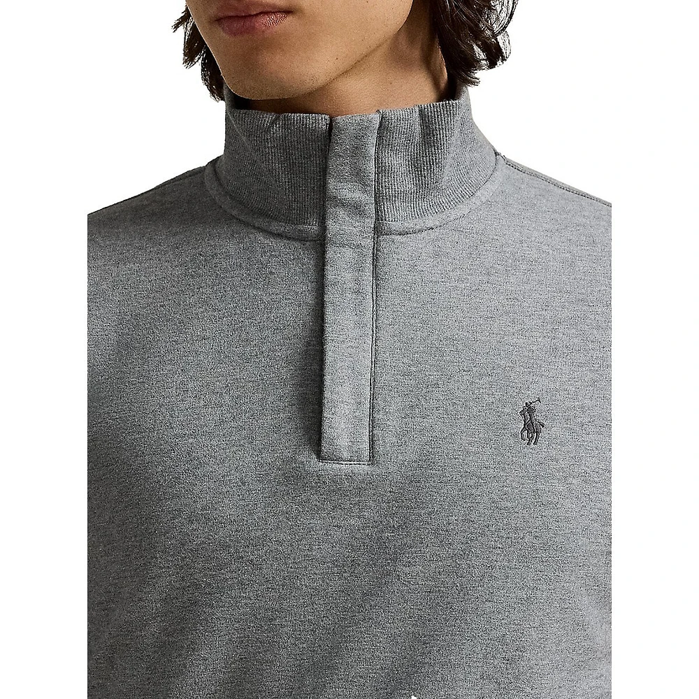 Luxury Jersey Quarter-Zip Pullover