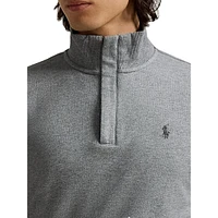 Luxury Jersey Quarter-Zip Pullover