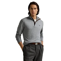 Luxury Jersey Quarter-Zip Pullover
