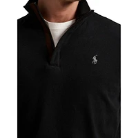 Luxury Jersey Quarter-Zip Pullover