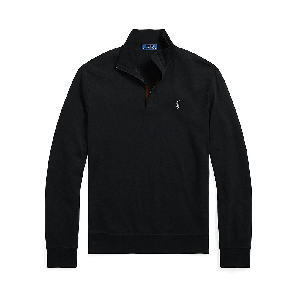 Luxury Jersey Quarter-Zip Pullover