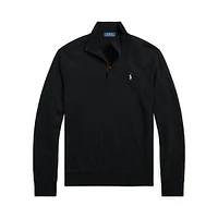 Luxury Jersey Quarter-Zip Pullover
