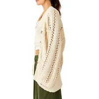 Oversized Cable-Knit Cardigan