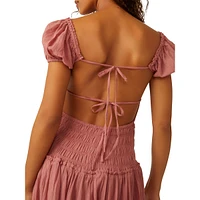 Feeling Bonita Midi Smocked Dress
