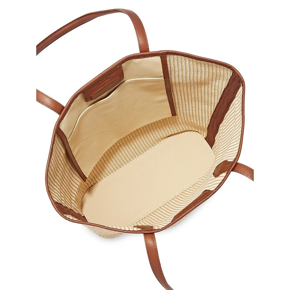 Paille & Fourre-tout en cuir