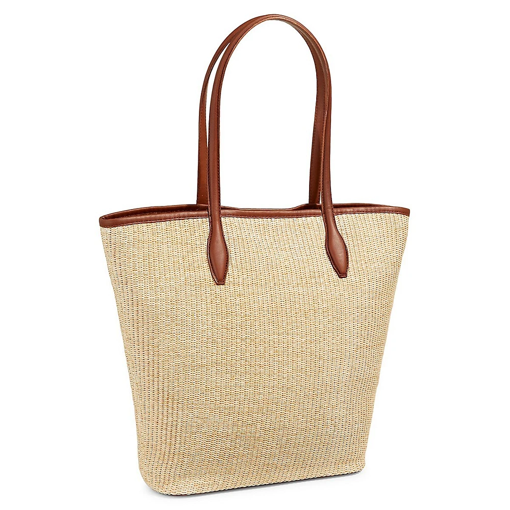 Paille & Fourre-tout en cuir