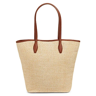 Paille & Fourre-tout en cuir