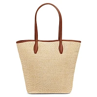 Paille & Fourre-tout en cuir