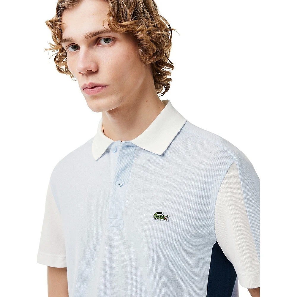 Colourblock Mini Piqué Polo Shirt