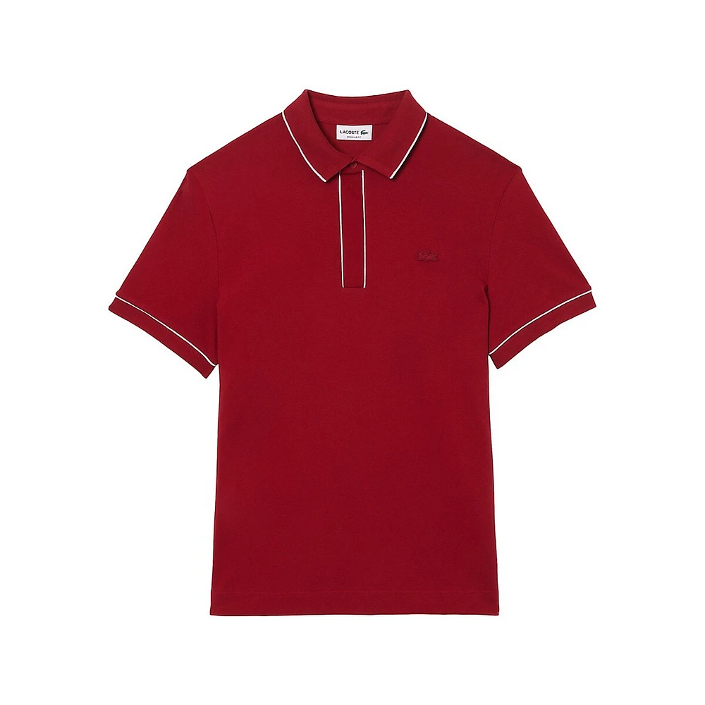 The Smart Paris Stretch-Organic Cotton Polo Shirt