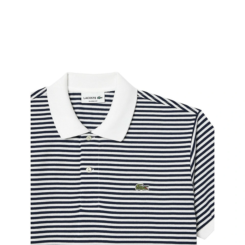 The Original L.12.12 Striped Mini Piqué Polo Shirt