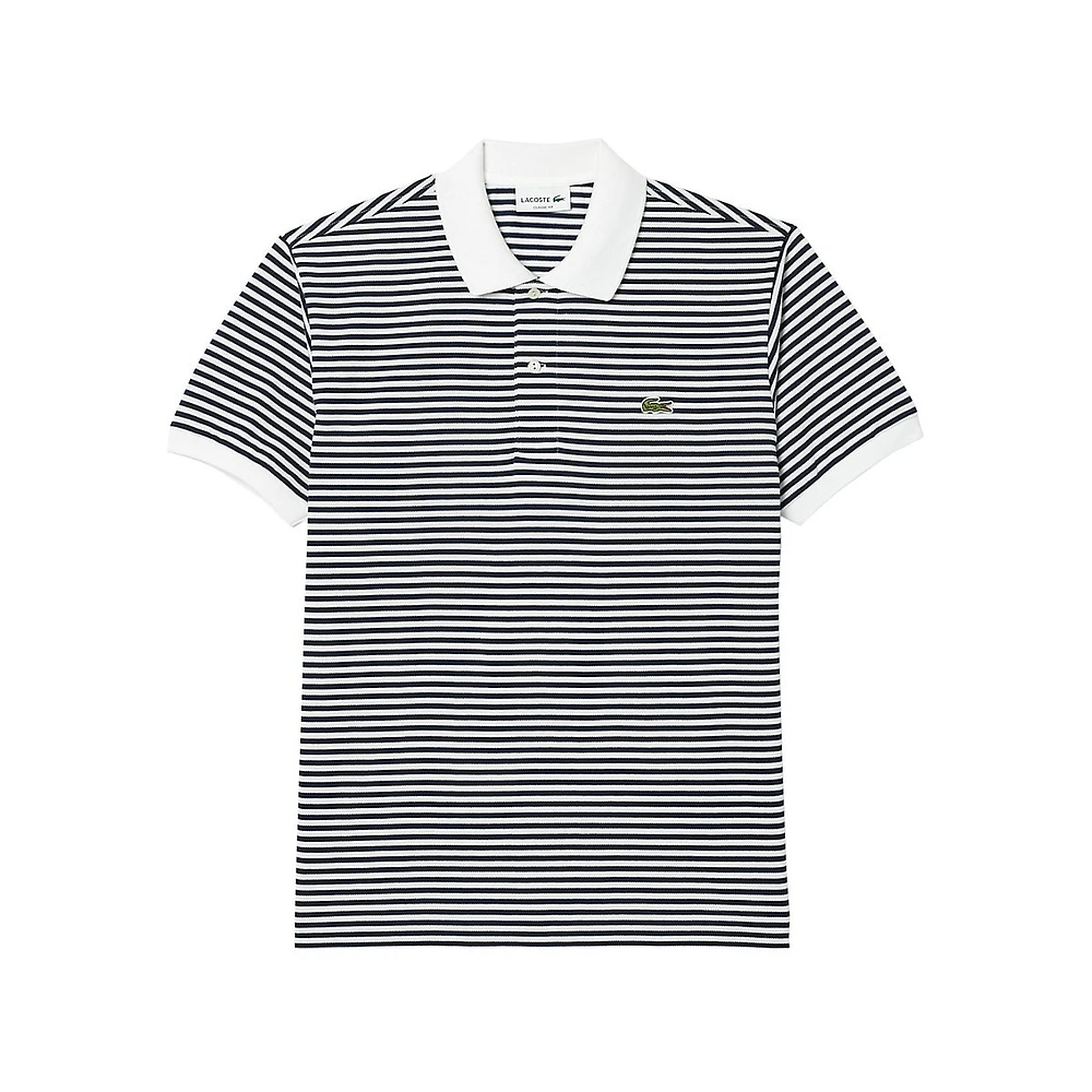 The Original L.12.12 Striped Mini Piqué Polo Shirt