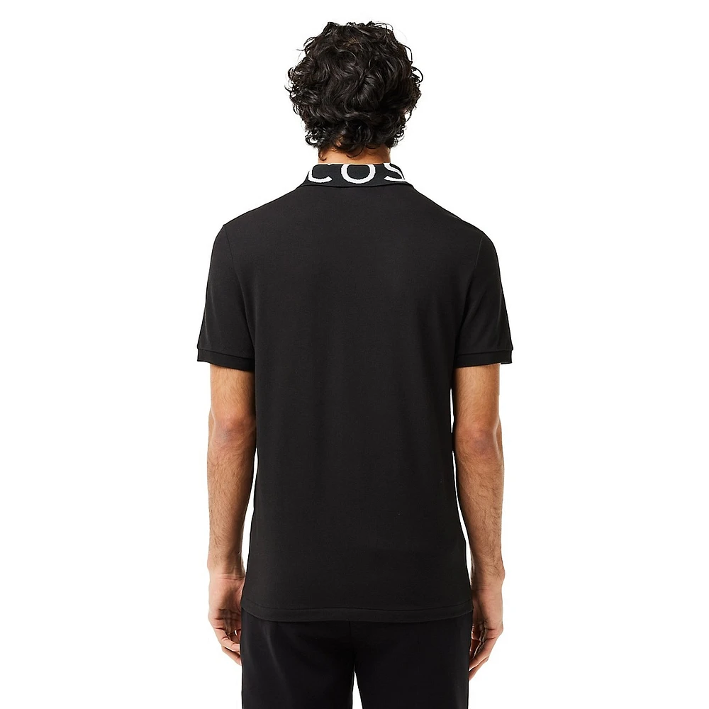 Lacoste Movement Slim-Fit Logo-Lettered Polo Shirt