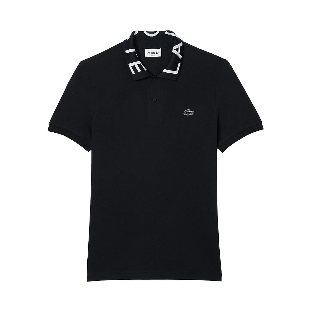 Lacoste Movement Slim-Fit Logo-Lettered Polo Shirt