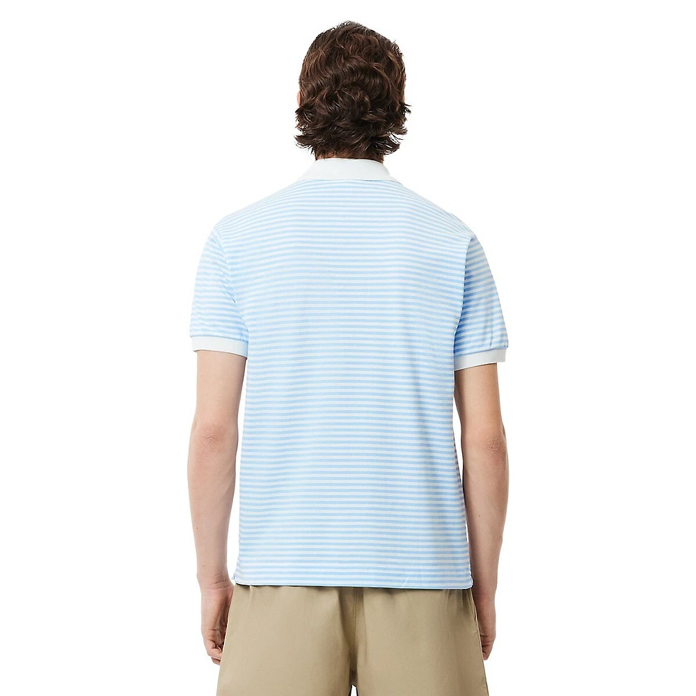 The Original L.12.12 Striped Mini Piqué Polo Shirt