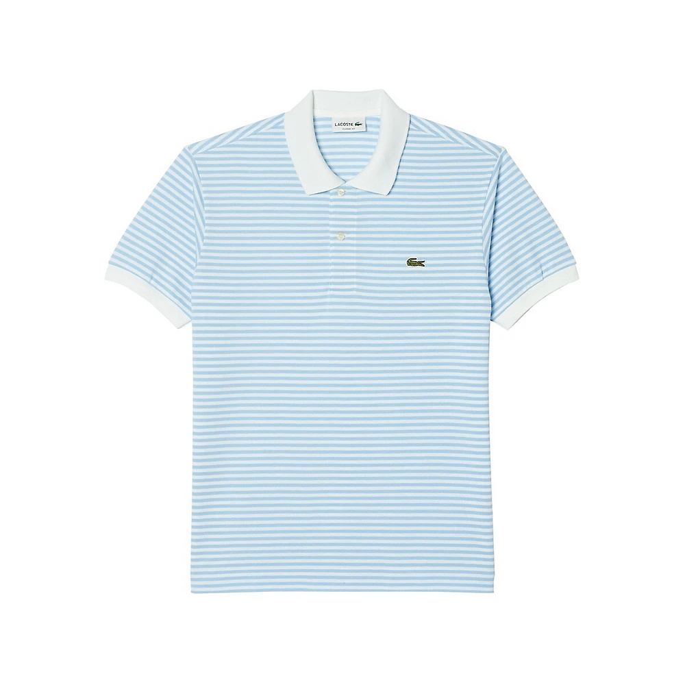 The Original L.12.12 Striped Mini Piqué Polo Shirt