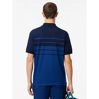 Gradient Stripe Interlock Polo Shirt