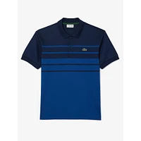 Gradient Stripe Interlock Polo Shirt