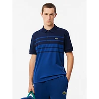 Gradient Stripe Interlock Polo Shirt