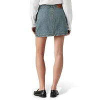 Wrap Denim Mini Skirt - You Need Me