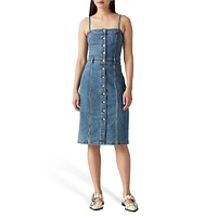 Denim Bustier Dress - Dreaming Of Blue