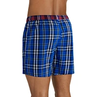 Relaxed-Fit Woven Cotton Boxer Briefs