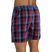 Relaxed-Fit Woven Cotton Boxer Briefs