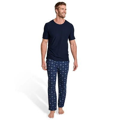 Ensemble pyjama 2 pièces avec t-shirt et pantalon de nuit rafraîchissants