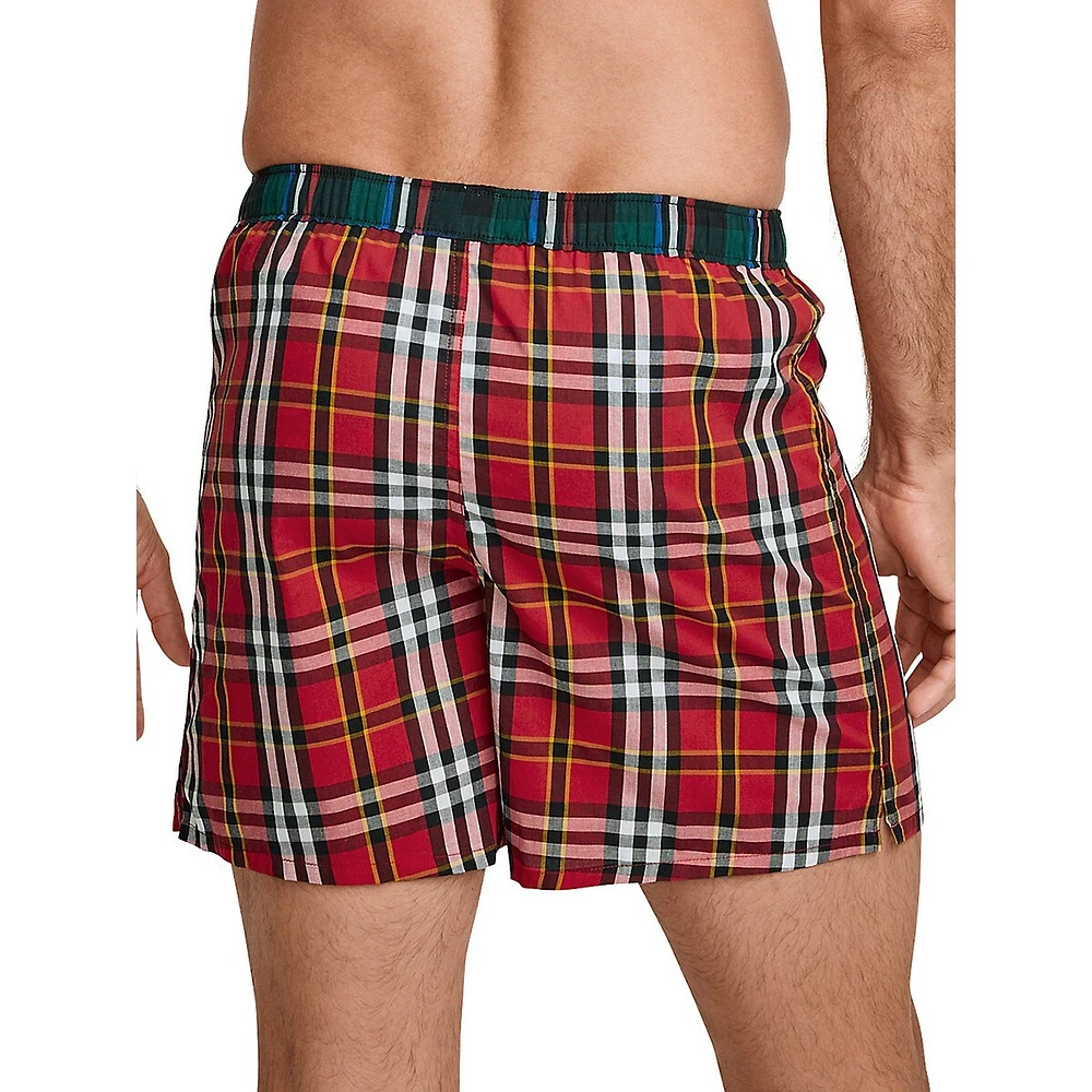 Relaxed-Fit Woven Cotton Boxer Briefs