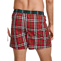 Relaxed-Fit Woven Cotton Boxer Briefs