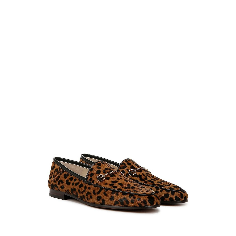 Loraine Snaffle-Bit Cow Hair Loafers