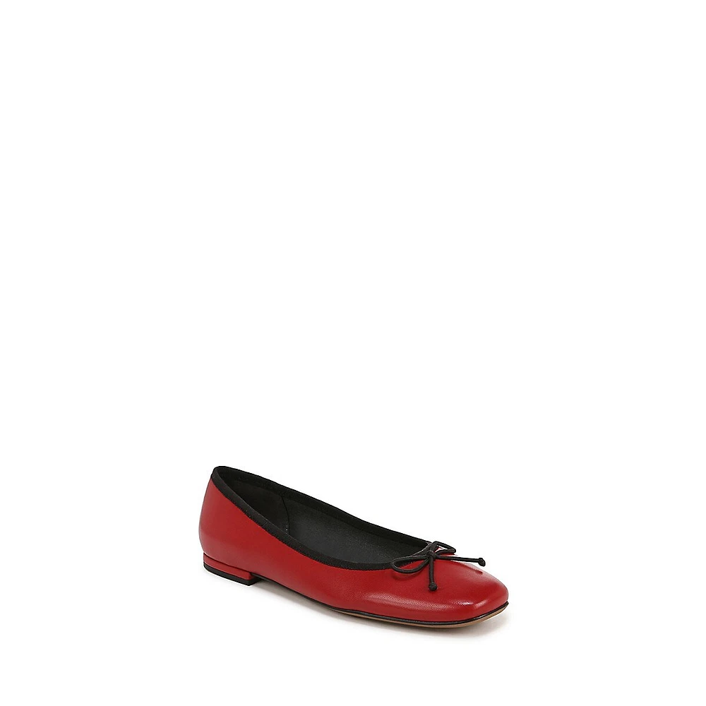 Abigail Leather Ballet Flats