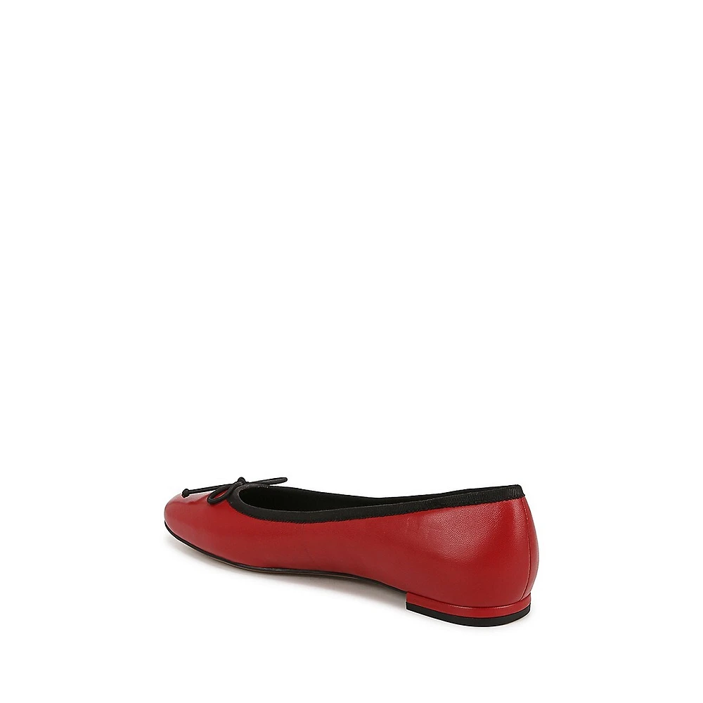 Abigail Leather Ballet Flats