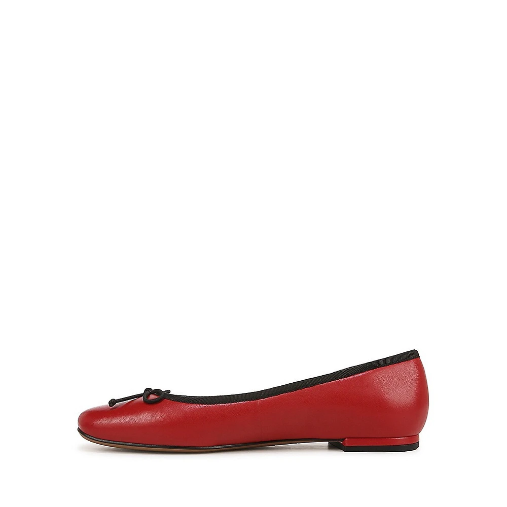 Abigail Leather Ballet Flats