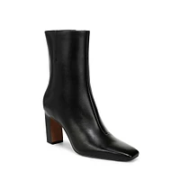 Briar Leather Square-Toe Booties