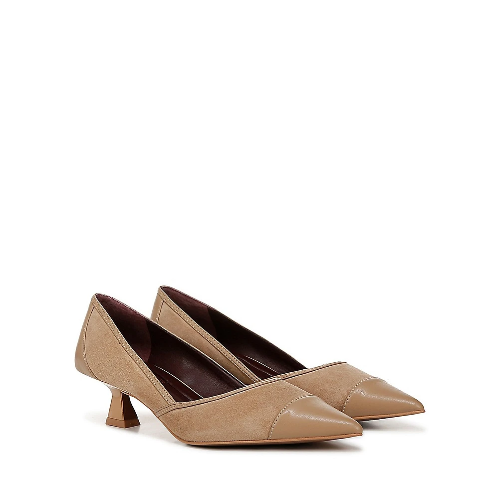 Darcy Suede Kitten Pumps