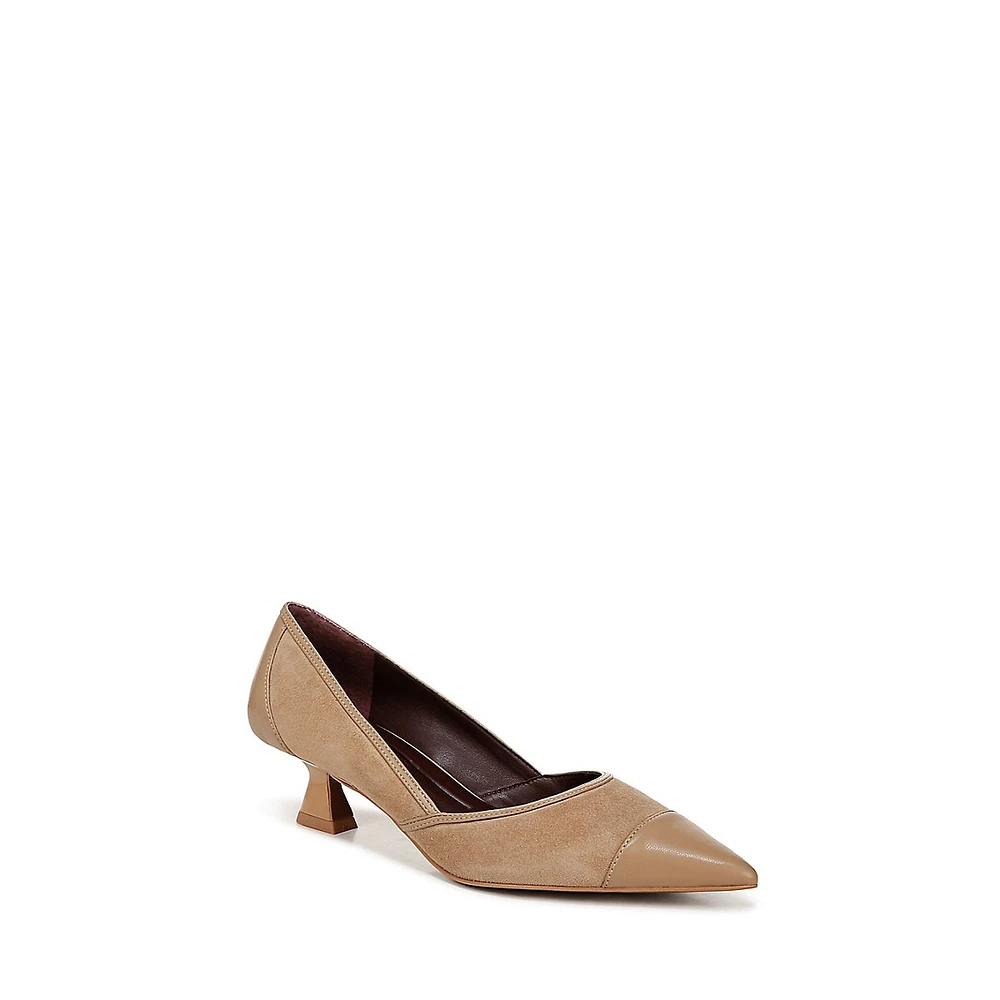 Darcy Suede Kitten Pumps