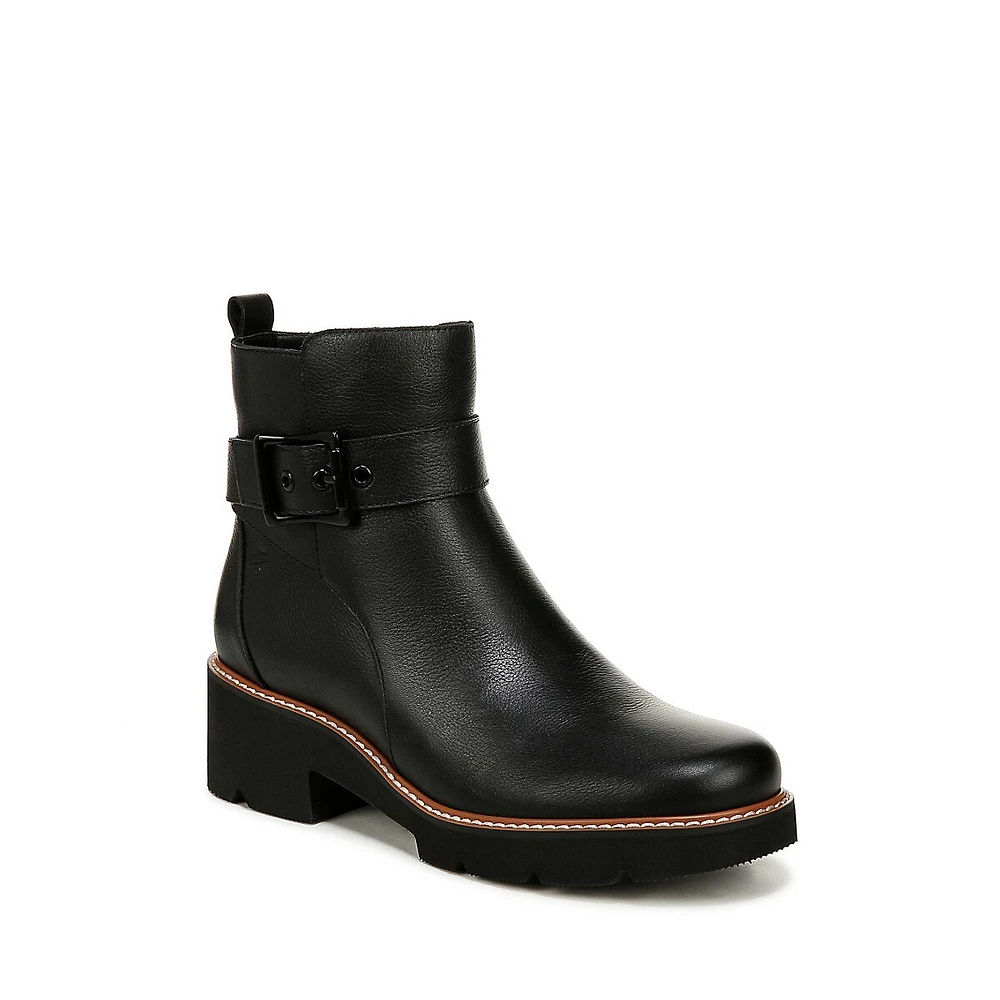 Women's Darry-Strap Tumbled Leather Ankle Boots