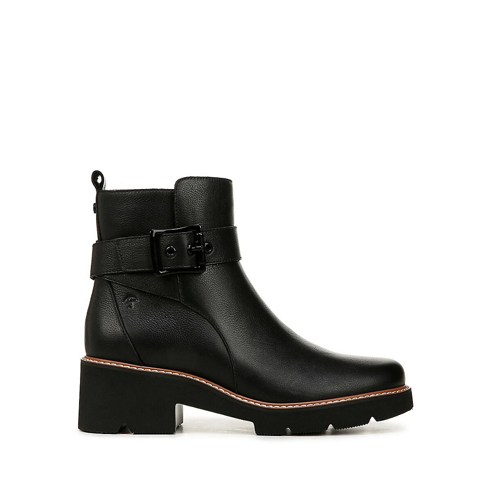 Women's Darry-Strap Tumbled Leather Ankle Boots