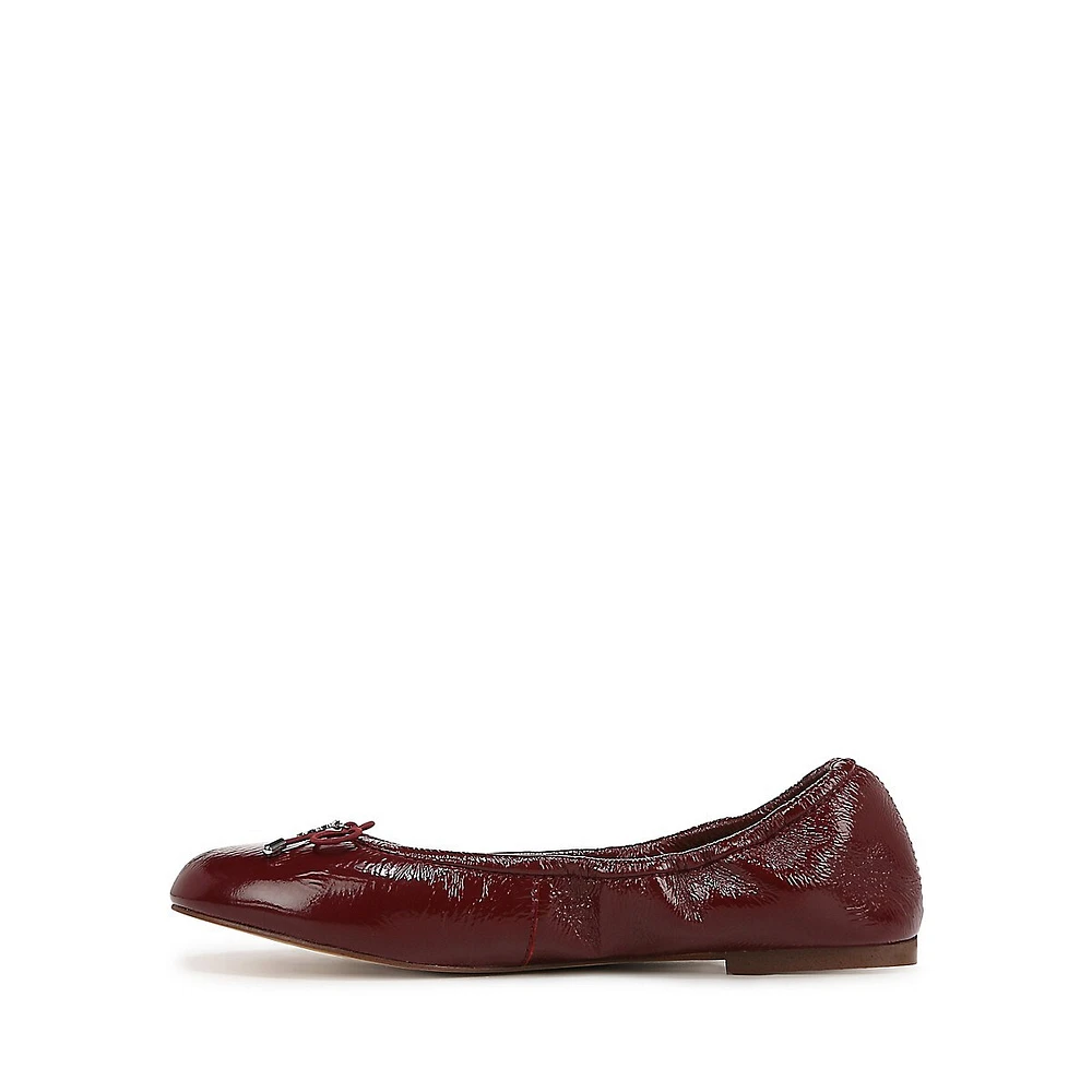 Felicia Cushioned Leather Ballet Flats