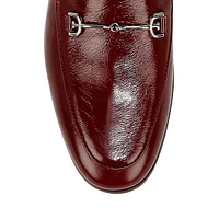 Loraine Snaffle-Bit Leather Loafers