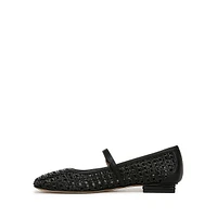 Tinsley2 Faux Raffia Mary Jane Flats