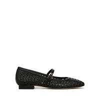 Tinsley2 Faux Raffia Mary Jane Flats