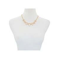 Simple Shine Goldtone & Crystal Statement Necklace