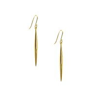 Goldtone Tapered Spear Earrings