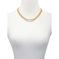 14K Goldplated & Cubic Zirconia Baguette Layered Necklace