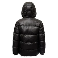 Boy's Placket Puffer Coat